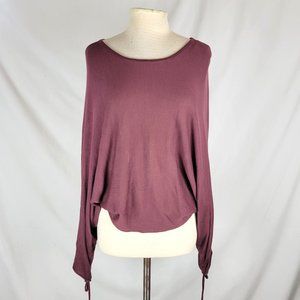 HYFVE Brown Lightweight Batwing Dolman Sleeve Sweater - M
